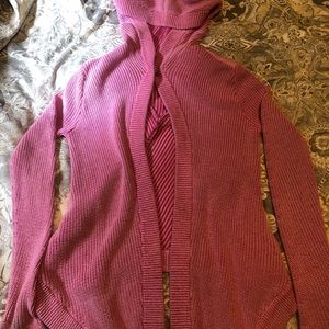 ivivva pink button up sweater, size 12/ L kids